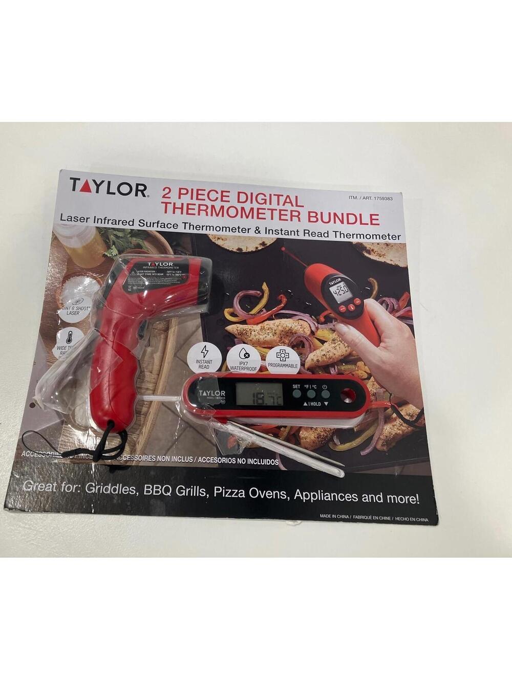 Taylor 2 Piece Digital Kitchen Thermometer Bundle